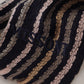 Multicolor Stripes Wool Knit Fringe Shawl Scarf