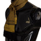 Elegant Yellow Silk Men's Scarf