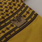 Elegant Yellow Silk Men's Scarf