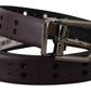 Burgundy Elegance Leather Belt