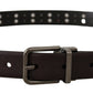 Burgundy Elegance Leather Belt