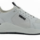 Sleek White Calf Leather Sneakers