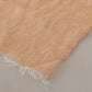 Peach Linen Knitted Shawl Wrap Fringes Scarf