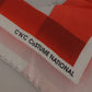 Gray Red Silk Shawl Foulard Wrap Scarf