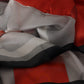 Gray Red Shawl Foulard Wrap Scarf