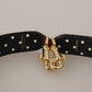Red Exotic Leather Crystals Bag Shoulder Strap
