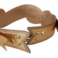 Gold Leather LOVE Patch Bag Shoulder Strap