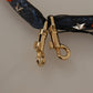 Blue Exotic Leather Crystals Reversible Shoulder Strap