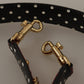 Red Python Leather Crystals Reversible Shoulder Strap