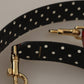 Red Python Leather Crystals Reversible Shoulder Strap