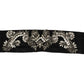 Elegant Rhinestone-Embellished Silk Belt