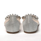 Silver Flat Point Toe Shoe