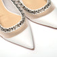 Bianco White silver Flat Point Toe Shoe