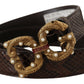 Elegant Snakeskin Leather Belt