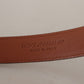 Elegant Engraved Leather Belt - Timeless Style