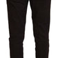 Elegant Brown Cotton Blend Trousers