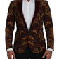 Elegant Multicolor Wool Blend Blazer