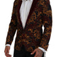 Elegant Multicolor Wool Blend Blazer