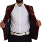 Elegant Multicolor Wool Blend Blazer