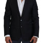 Elegant Dark Blue Martini Blazer