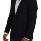 Elegant Dark Blue Martini Blazer