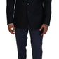 Elegant Dark Blue Martini Blazer