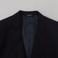 Elegant Dark Blue Martini Blazer