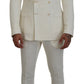 Elegant Off White Silk-Blend Suit