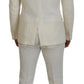 Elegant Off White Silk-Blend Suit