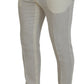 Elegant Off White Silk-Blend Suit