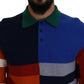 Pullover Sweater in Multicolor Stripes