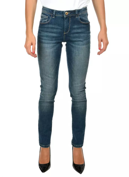 Blue Cotton Women's Skinny Jeans