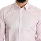 Elegant Slim Fit Pink Dress Shirt