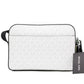 Cooper Small Bright White Palm Signature PVC Utility Crossbody Bag