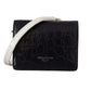 Blue White Caiman Leather Strap Card Holder Wallet