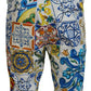 Majolica Print Casual Chinos Shorts