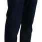 Elegant Slim Fit Dark Blue Denim Jeans