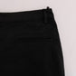 Chic Black Slim Fit Cotton Stretch Pants