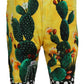 Multicolor Cactus Print Sweat Shorts