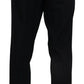 Elegant Slim Fit Wool Blend Trousers