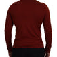 Elegant Maroon Collar Zip Sweater