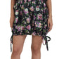 Elegant Floral Mini Dress with Logo Detail