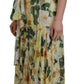 Elegant Silk Floral Maxi Dress