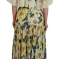 Elegant Silk Floral Maxi Dress