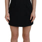 Elegant Black Sheath A-Line Mini Dress