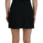 Elegant Black Sheath A-Line Mini Dress