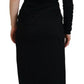 Elegant One-Shoulder Sheath Midi Dress