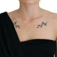 Black Wrap Sheath One Shoulder Wool Dress