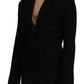 Elegant Black Long Sleeve Jacket