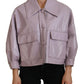 Chic Purple Cropped Jacket - A Style Statement